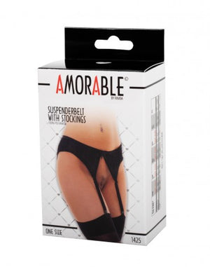 Rimba Amorable Suspenderbelt with Stockings Buy in Singapore LoveisLove U4Ria