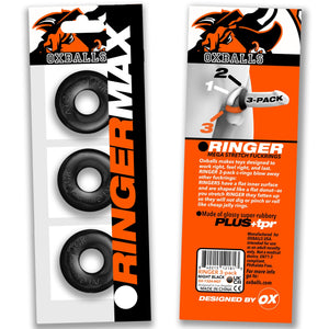 OxBalls Ringer Max 3-Pack Max Cock Ring OX-3200  (Extra Grip Ballsack Stackers)