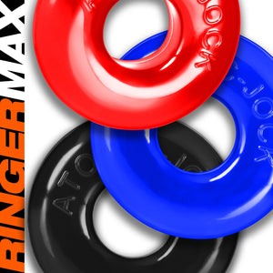 OxBalls Ringer Max 3-Pack Max Cock Ring OX-3200  (Extra Grip Ballsack Stackers)