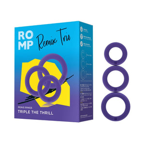 Romp Remix Trio Penis RIngs Triple The Thrill 3-Piece Silicone Cock Rings  Buy in Singapore LoveisLove U4Ria 