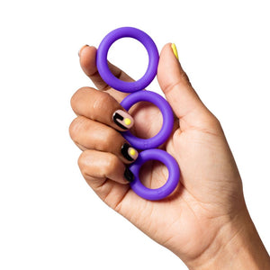 Romp Remix Trio Penis RIngs Triple The Thrill 3-Piece Silicone Cock Rings  Buy in Singapore LoveisLove U4Ria 