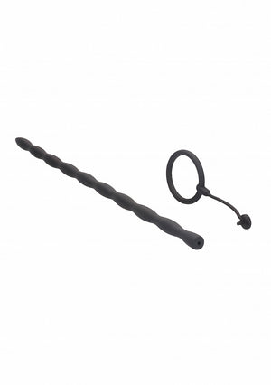 Shots Ouch! Urethral Sounding Silicone Plug & Cock Ring Set Full Length 30 CM For Him - Urethral Sounds/Penis Plugs Buy Sex Toys in Singapore LoveisLove U4Ria