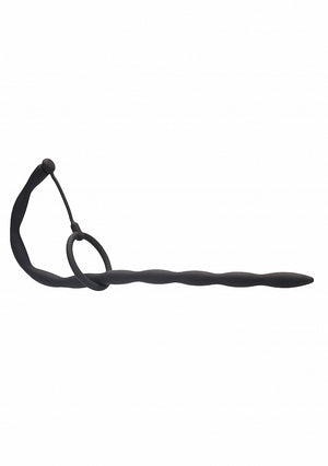 Shots Ouch! Urethral Sounding Silicone Plug & Cock Ring Set Full Length 30 CM For Him - Urethral Sounds/Penis Plugs Buy Sex Toys in Singapore LoveisLove U4Ria