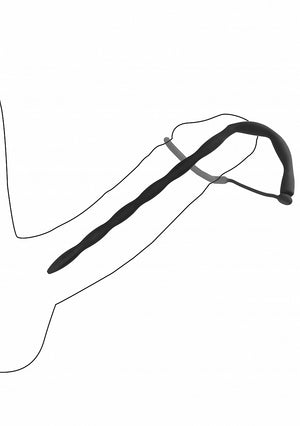 Shots Ouch! Urethral Sounding Silicone Plug & Cock Ring Set Full Length 30 CM For Him - Urethral Sounds/Penis Plugs Buy Sex Toys in Singapore LoveisLove U4Ria