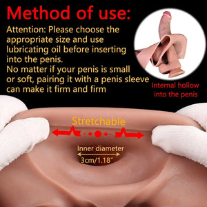 Silicone Strap-on Hollow Penis Briefs 7.5 INCH Strap-Ons & Harnesses - Strap-On Dildos Buy Sex Toys in Singapore LoveisLove U4Ria