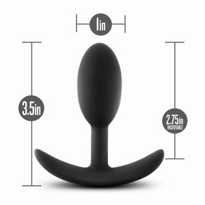 Anal Adventures Platinum Weighted Silicone Vibra Slim Plug Small or Medium Anal - Anal Probes & Tools Buy Sex Toys in Singapore LoveisLove U4Ria