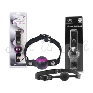 Spartacus Silicone Removable Ball Gag 1.5 Inch Black or 2 Inch Swirl (Nickel Free)(Good Reviews) Bondage - Spartacus Bondage Gear Spartacus  Buy in Singapore LoveisLove U4Ria 