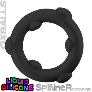 Oxballs Spinner Silicone Cock Ring Vapor or Black Cock Rings - Oxballs C&B Toys Buy Sex Toys in Singapore LoveisLove U4Ria
