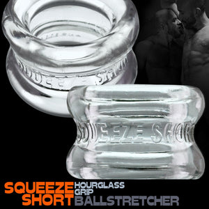 Oxballs Squeeze Short FLEXtpr Ball Stretcher Black or Clear For Him - Oxballs C&B Toys  Buy Sex Toys in Singapore LoveisLove U4Ria