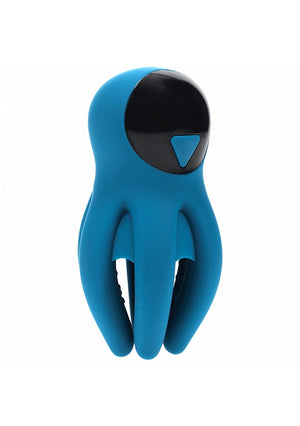 Shots LEVELZ Digital Vibrating Silicone Penis Head Stimulator with Tentacles Black Or Teal Male Mastubators - Vibrating Masturbators Buy Sex Toys in Singapore LoveisLove U4Ria