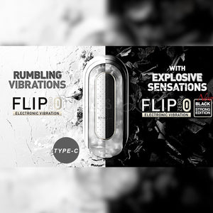 Tenga Flip 0 (Zero) Electronic Vibration EV (TYPE-C) Rechargeable White or Black (New Design With Type C Plug-In Jan 26)