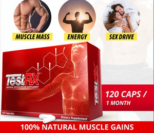 TestRX Natural Testosterone Supplement - Anti-Aging