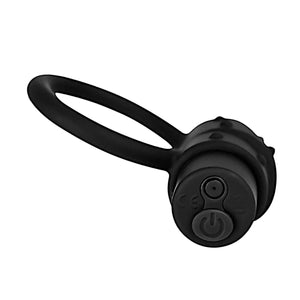 Vibrating Rechargeable Cock Ring with Clitoral Stimulation Bumps