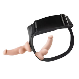 Tracy's Dog Dual Strap On Harness with Detachable Vibrating Dildo Beige Strap-Ons & Harnesses - Double Penetrator Strap-Ons Buy Sex Toys in Singapore LoveisLove U4Ria