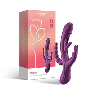 Honey Play Box Trilux Tapping Finger App-Controlled Rabbit Vibrator With Anal Beads Vibrators - Clit Stimulation & G-Spot  Buy Sex Toys in Singapore LoveisLove U4Ria