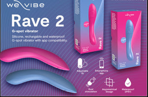 We-Vibe Rave 2 App-Controlled Silicone G-Spot Vibrator