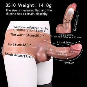 Silicone Strap-on Hollow Penis Briefs 8.26 INCH Strap-Ons & Harnesses - Strap-On Dildos Buy Sex Toys in Singapore LoveisLove U4Ria