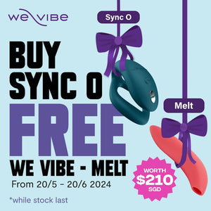 We-Vibe Sync O App-Controlled Couple Vibrator (Free Gift -We-Vibe Melt -Worth SGD $210)