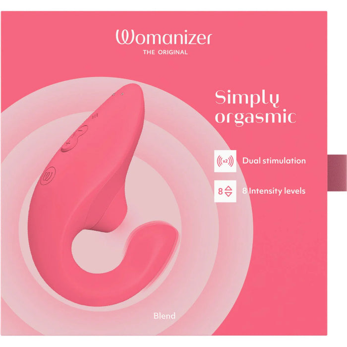 Womanizer Blend Clitoral and G-Spot Dual Stimulation Vibrator (FREE  Womanizer Toy Gel)