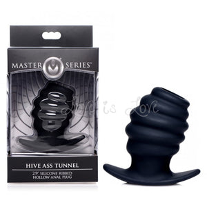 Master Series Hive Ass Tunnel Silicone Ribbed Hollow Anal Plug Small Buy in Singapore U4ria LoveisLove