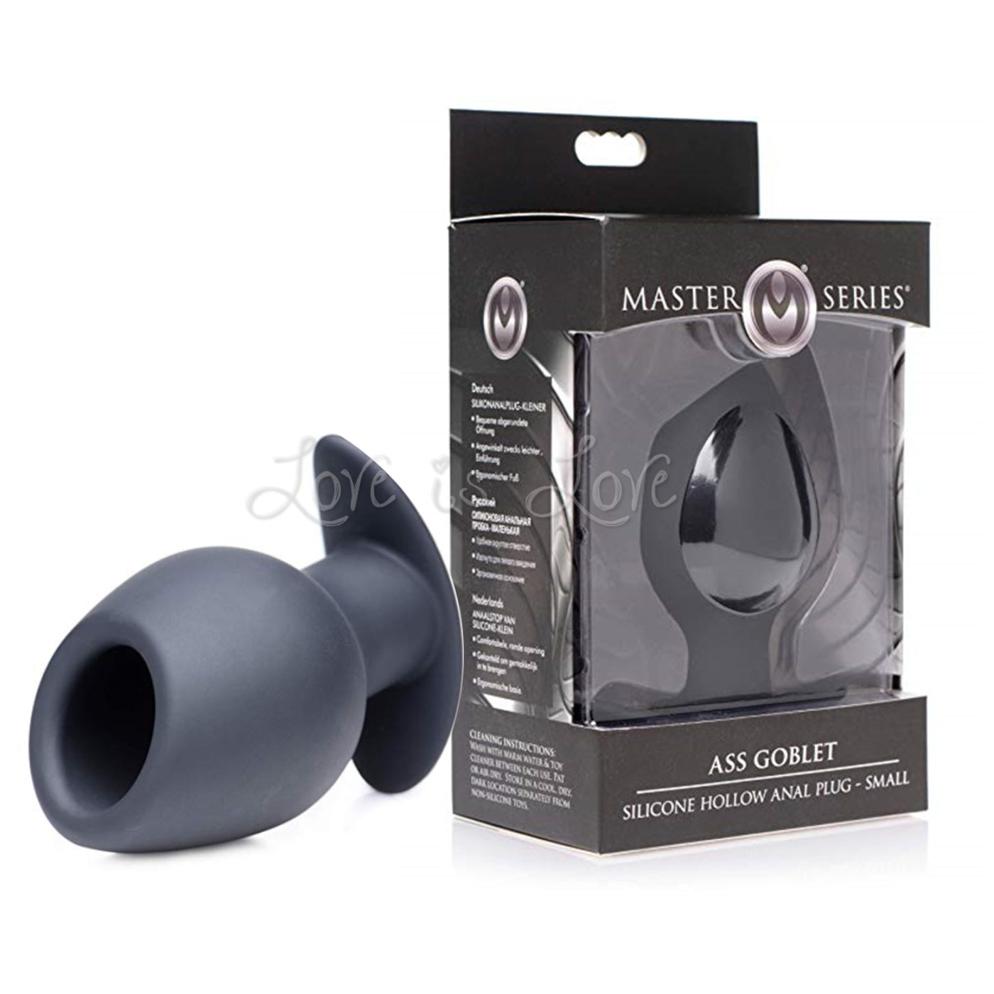 Master Series Ass Goblet Silicone Hollow Anal Plug Small or Large Love is Love Master Series Ass Goblet Silicone Hollow Anal Plug Small or Large Love is Love