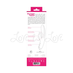 Vedo Thumper Bunny Rechargeable Tapping Dual Vibe Pretty Pink buy in Singapore LoveisLove U4ria
