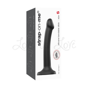 Strap-On-Me Silicone Bendable Dual-Density Dildo Black Buy in Singapore LoveisLove U4ria