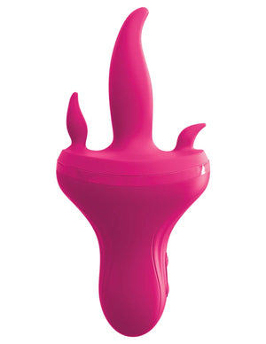 Pipedream 3Some Holey Trinity Triple Tongue Rechargeable Vibrator Silicone Pink