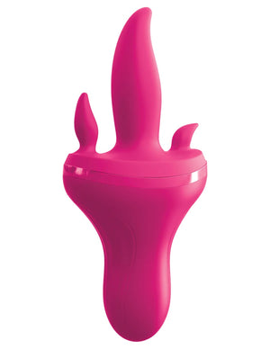 Pipedream 3Some Holey Trinity Triple Tongue Rechargeable Vibrator Silicone Pink