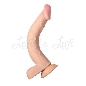 RealCocks Dual Layered Bendable Realistic Dildo With Balls 10 Inch White Buy in Singapore LoveisLove U4ria