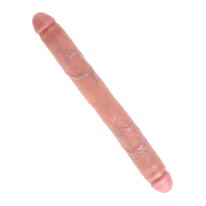 King Cock 16 Inch Thick Double Dildo Flesh or Tan