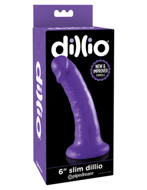 Pipedream Dillio 6 Inches Slim Dildo Purple New and Improved Formula buy at LoveisLove U4Ria Singapore