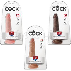 King Cock 6 Inch Cock With Balls