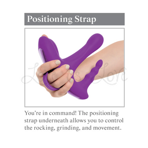 Pipedream 3Some Rock n' Ride Remote-Controlled Dual Motor Silicone Rechargeable Vibrator Purple Buy in Singapore LoveisLove U4ria