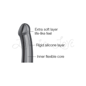 Strap-On-Me Silicone Bendable Dual-Density Dildo Black Buy in Singapore LoveisLove U4ria