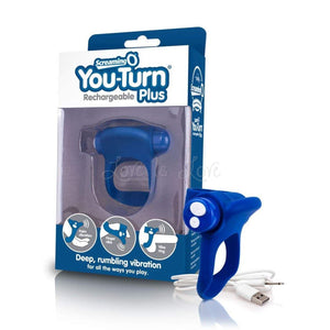 9(The Screaming O Charged You Turn Plus Blueberry (Newly Replenished on Jan 19) Cock Rings - Rechargeable Cock Rings The Screaming O 
