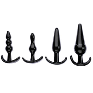 Adam & Eve 4 Piece Anal Plug Kit Black Buy in Singapore LoveisLove U4Ria 