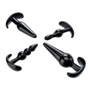 Adam & Eve 4 Piece Anal Plug Kit Black Buy in Singapore LoveisLove U4Ria 