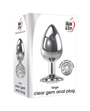 Adam & Eve Clear Gem Anal Plug Large ( Selling Fast)