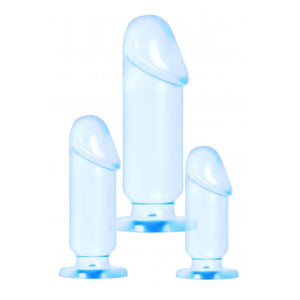 Adam & Eve Jelly Beginner's Backdoor Kit Blue Set of 3 Buy in Singapore LoveisLove U4Ria 