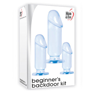 Adam & Eve Jelly Beginner's Backdoor Kit Blue Set of 3 Buy in Singapore LoveisLove U4Ria 