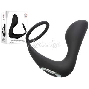 Adam & Eve Rechargeable Prostate Pleaser + C-Ring buy in Singapore LoveisLove U4ria