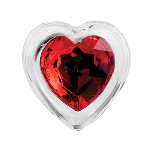 Adam & Eve Red Heart Gem Glass Plug Buy in Singapore LoveisLove U4Ria 