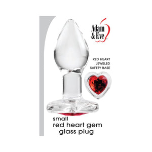 Adam & Eve Red Heart Gem Glass Plug Buy in Singapore LoveisLove U4Ria 