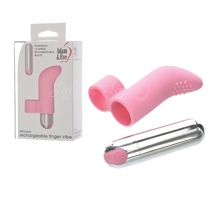 Adam & Eve Silicone Rechargeable Finger Vibe (Last Piece)
