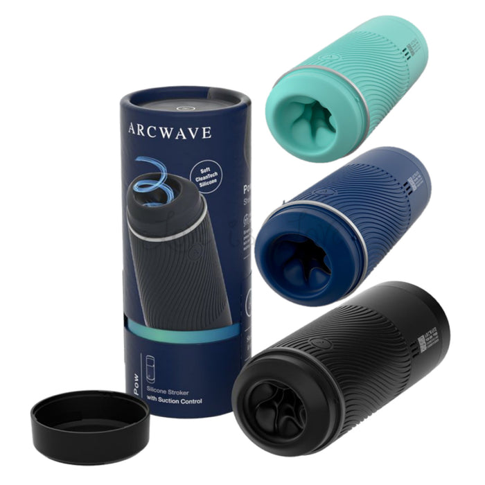 Arcwave Pow Manual Stroker CleanTech SIlicone Male Masturbator With Suction Control