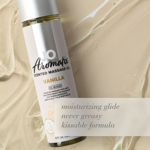 System Jo Aromatix Scented Massage Oil 120 ml / 4 fl oz Strawberry or Vanilla or Chocolate For Us - Sexy Massage Buy in Singapore LoveisLove U4Ria