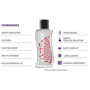 Astroglide Quiver Water Based Tingling Lubricant 5 fl oz 148 ml love is love buy sex toys in singapore u4ria loveislove