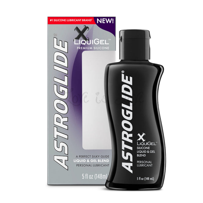 Astroglide X LiquiGel Premium Silicone Lubricant 5oz (Perfect Silky Glide)(Exp 08/2026)