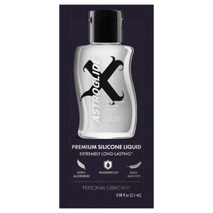 Astroglide X Premium Silicone Lubricant 73.9 ml (2.5 fl oz) or 148 ml (5 fl oz)